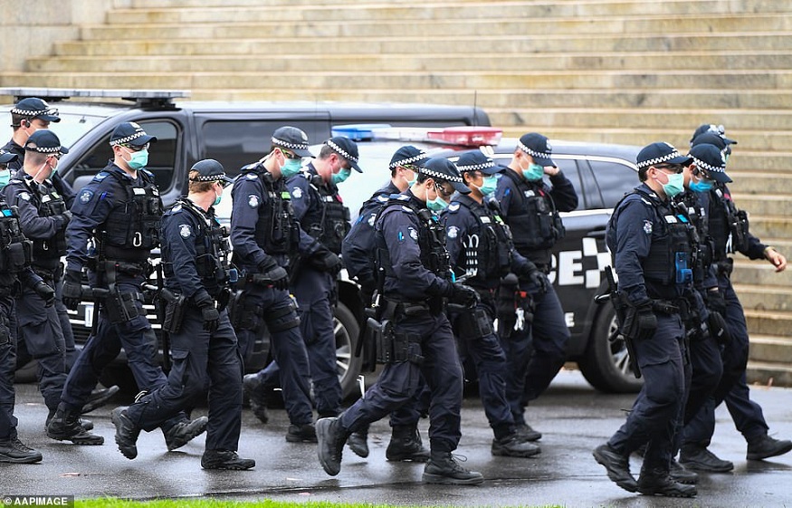 MELBOURNE’S STREETS OF CHAOS DURING COVID FREEDOM RALLIES